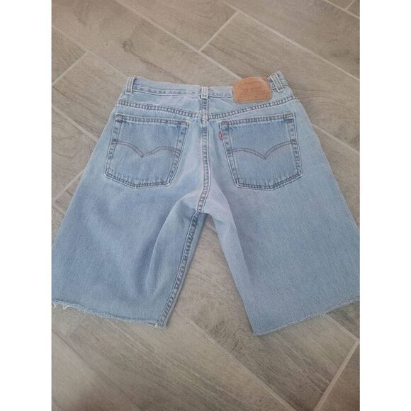 Levi's Vintage 577 Jeans Lower Rise Loose Fit Repurposed Cut-off Shorts Jhorts S - Picture 8 of 12